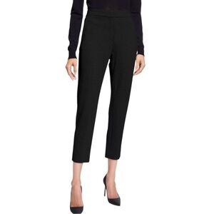 Max Mara Side Zip Black Ponte Knit Ankle Pants 2